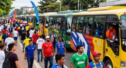 community building supporter buses