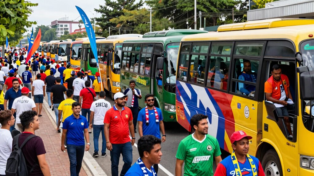 community building supporter buses