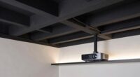 concealing projector cables neatly