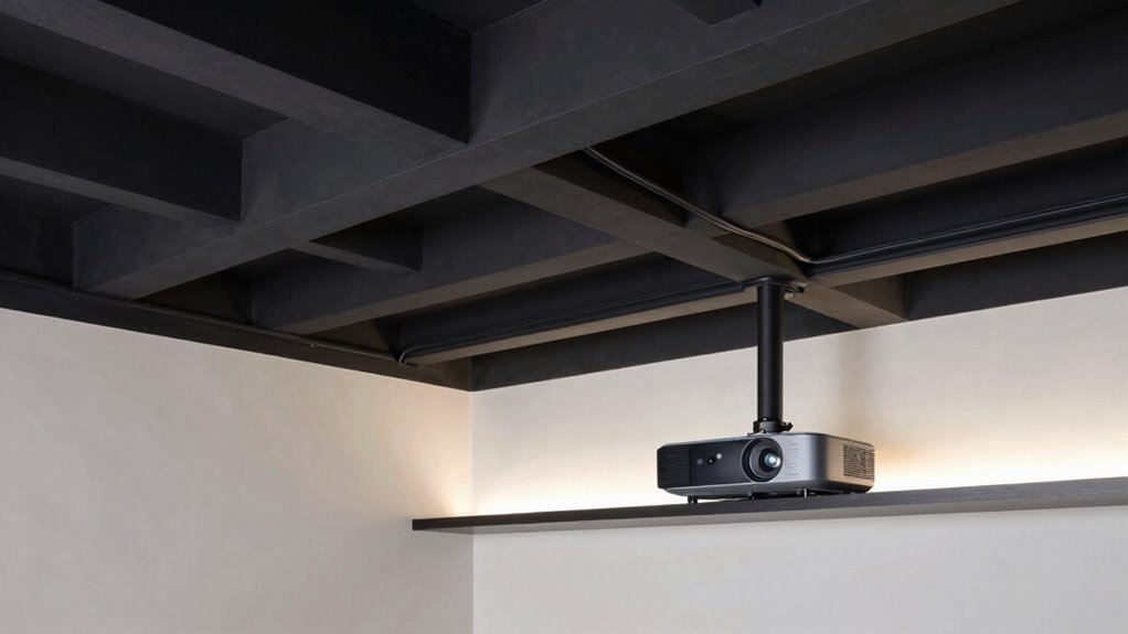 concealing projector cables neatly