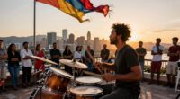 cultural exchange through drumming