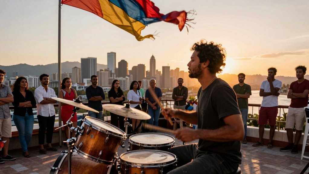 cultural exchange through drumming