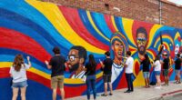 fan led mural project