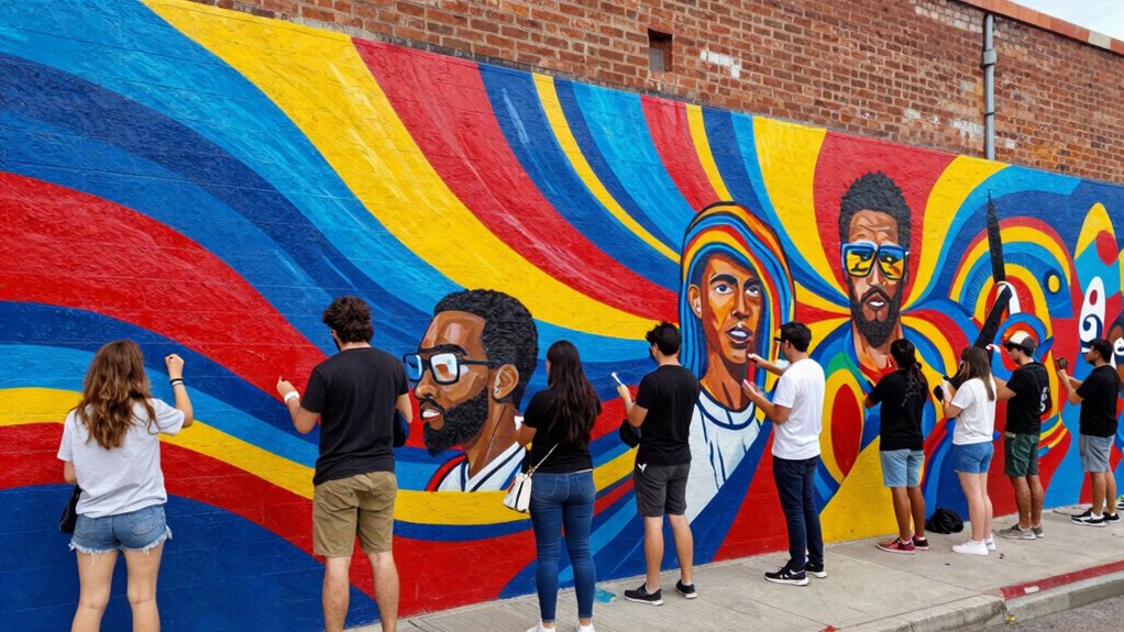 fan led mural project