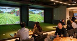 golf simulators as social venues