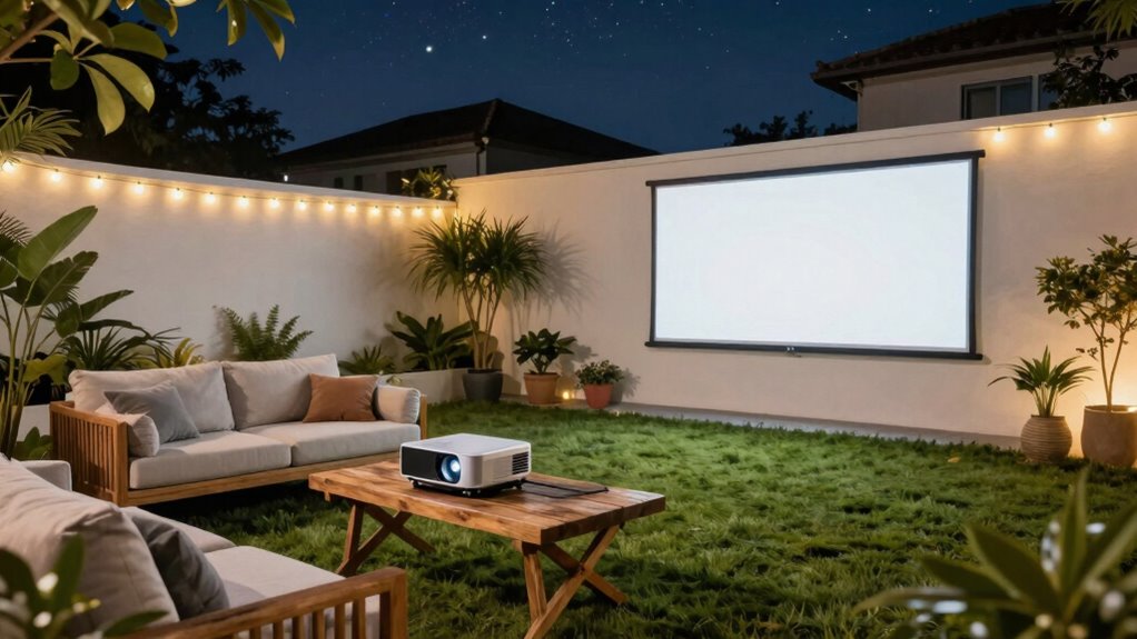 ideal backyard projector setups