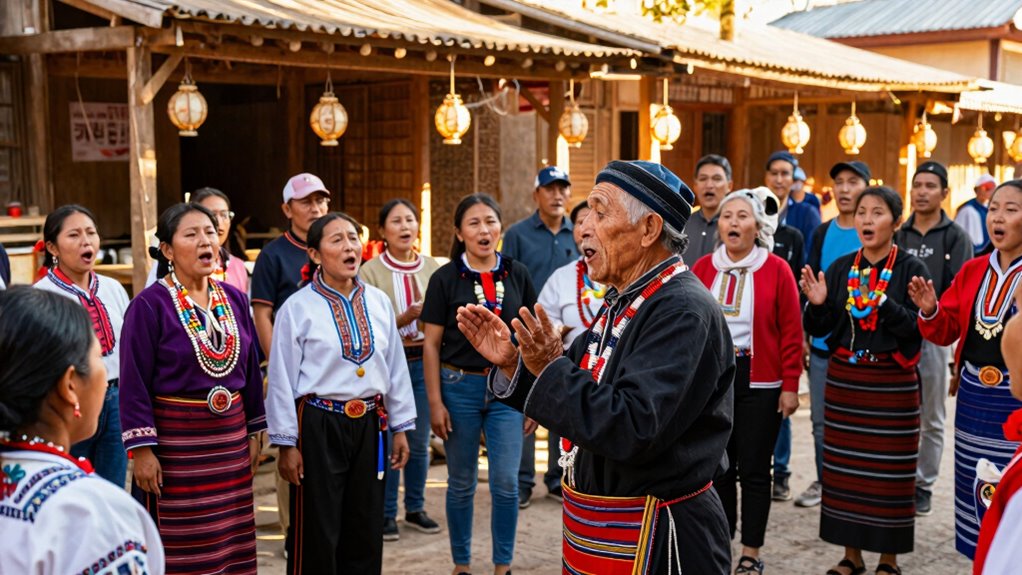 local dialect influences chants