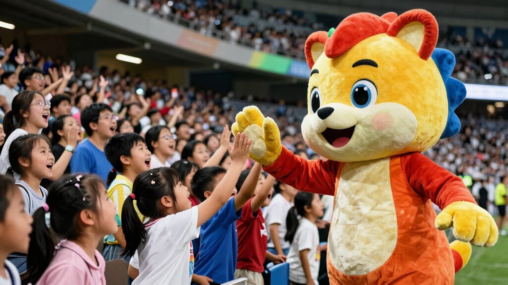 mascots promote social interaction