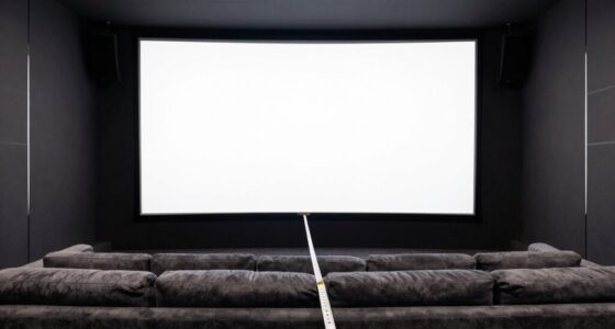 optimal projector screen size