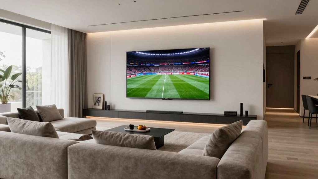 optimized oversized tv setup