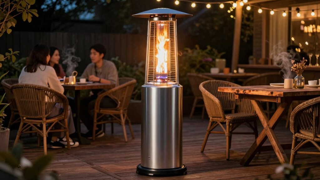 outdoor heating coverage limits