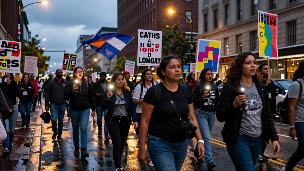 physical visible community activism