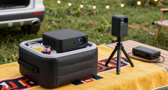 portable projector for tailgates