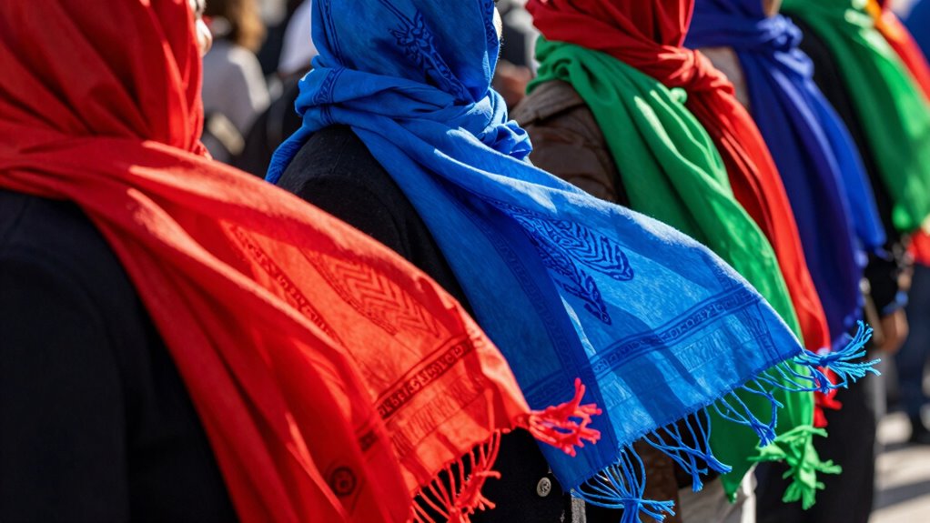 scarves symbolize support and unity