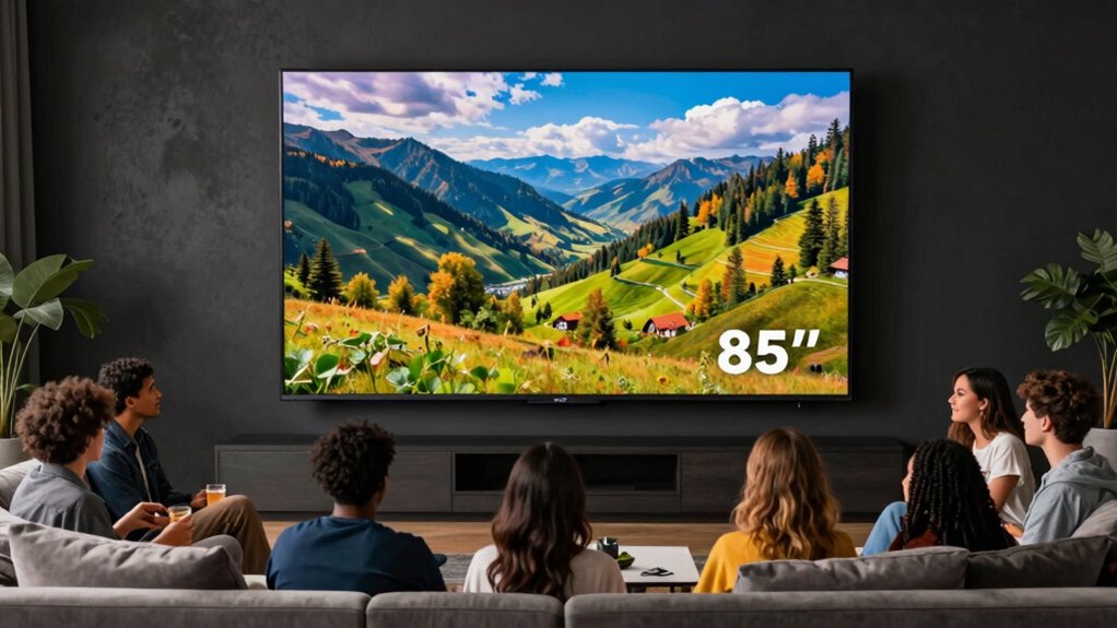 screen size serving capacity