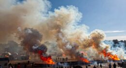 the controversy over smoke displays