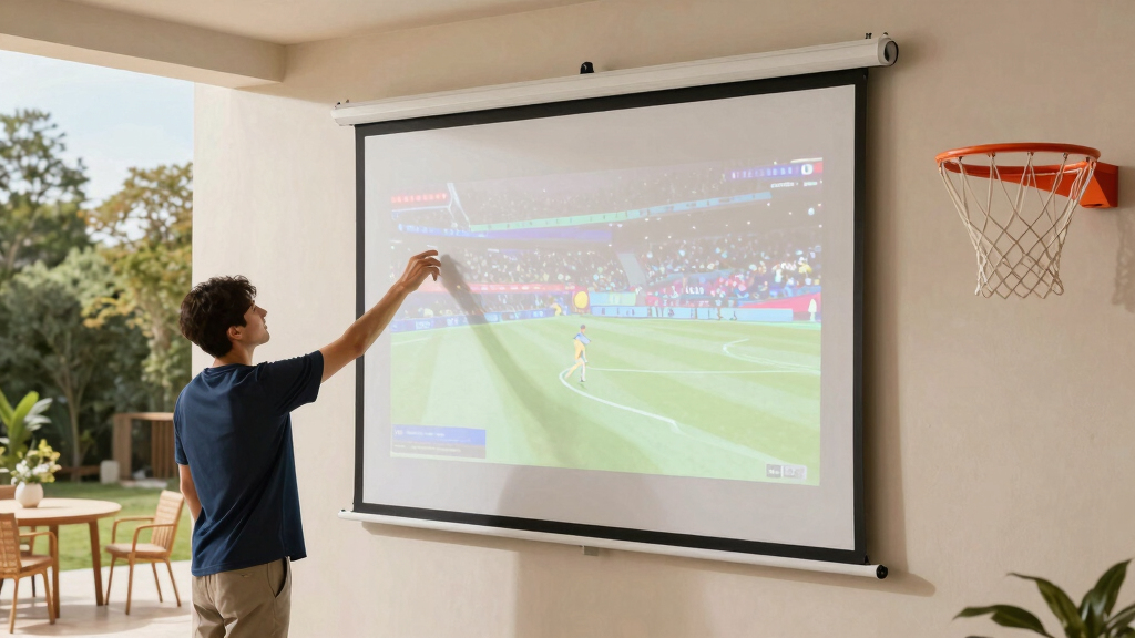7 Best Retractable Projector Screens for Patio Sports in 2026