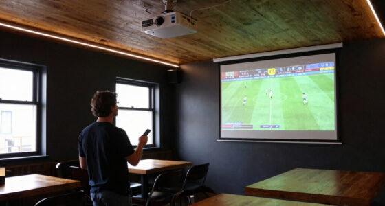 8 Best Ceiling Mounted Projector Screens for Sports Bar Basement in 2026