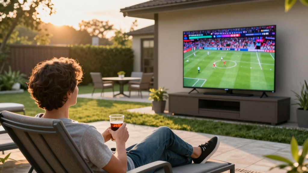 8 Best Full Sun Outdoor TV for Game Day in 2026
