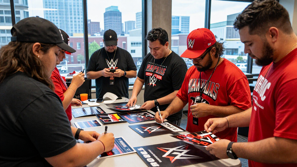 WWE Supporters Gather In Downtown Minneapolis For Fan Event Ahead Of SummerSlam