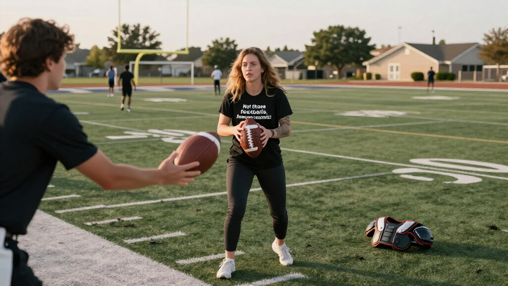 Not Those Footballs, American Footballs!